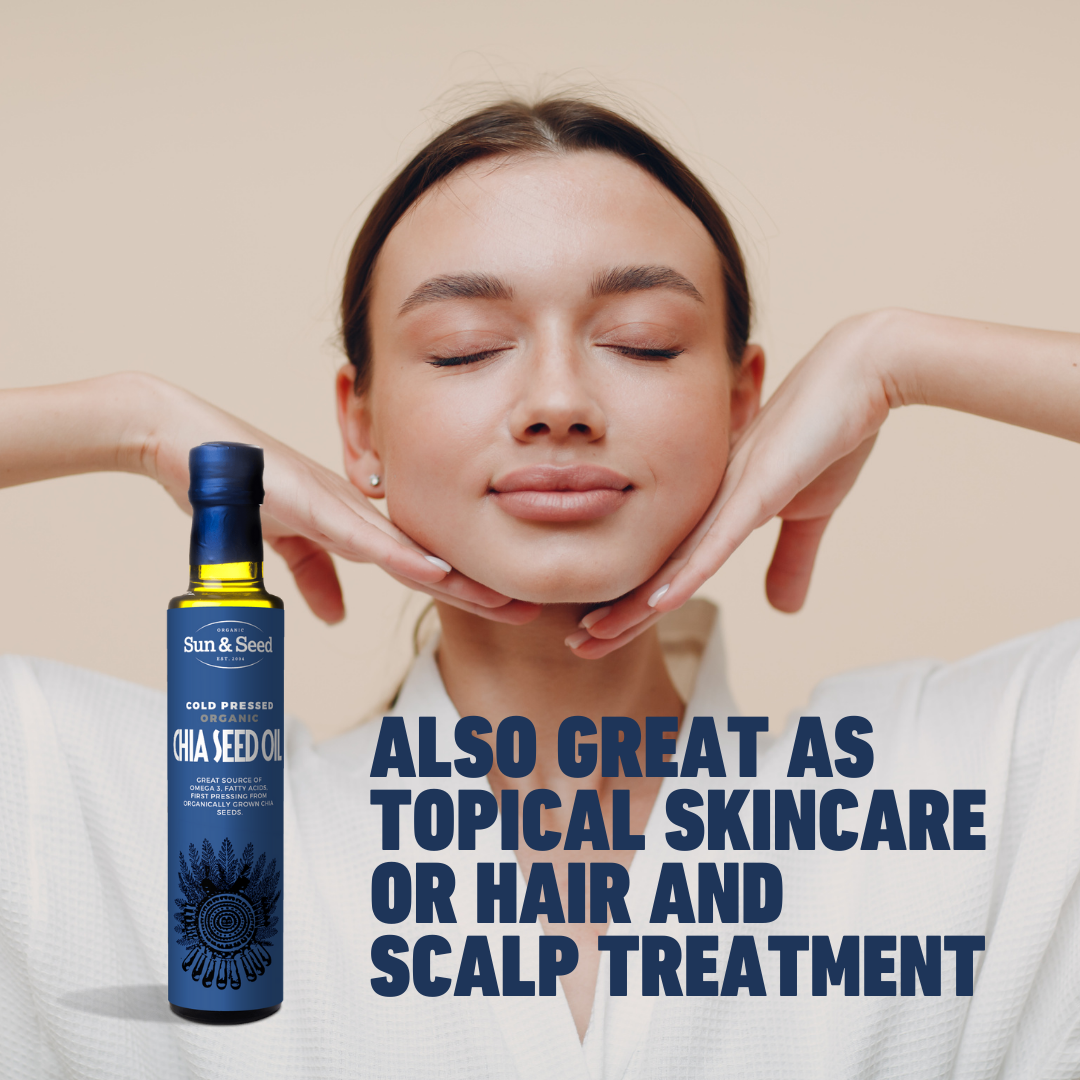 Sun & Seed – Engroshandel Madlavningsolie – Koldpresset Økologisk Chia Seed Oil 250ml6