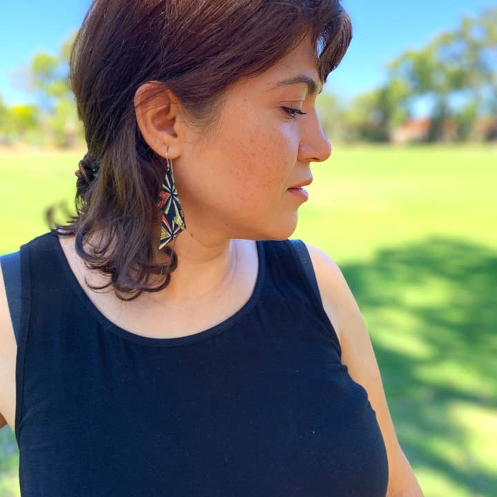 Sophie Silks - Wholesale Dangle Earrings - Stacked Dangle Kimono Earrings8