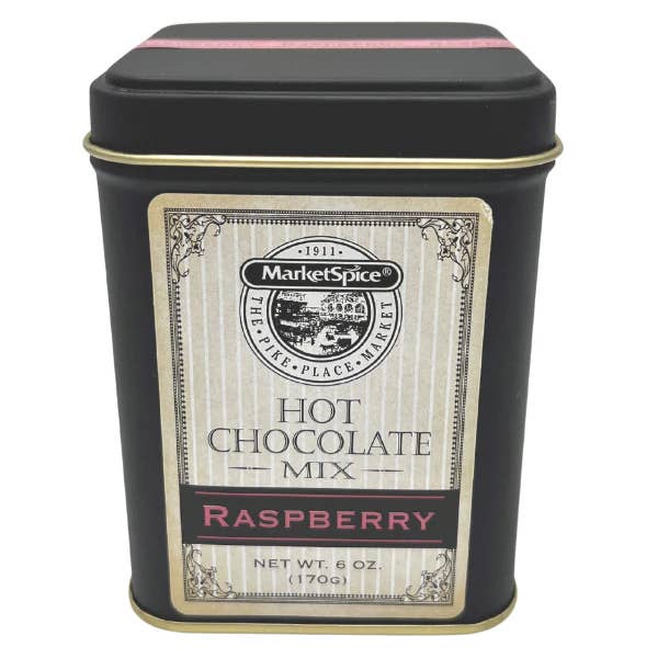 Raspberry Hot Chocolate Tin for wholesale by MARKETSPICE