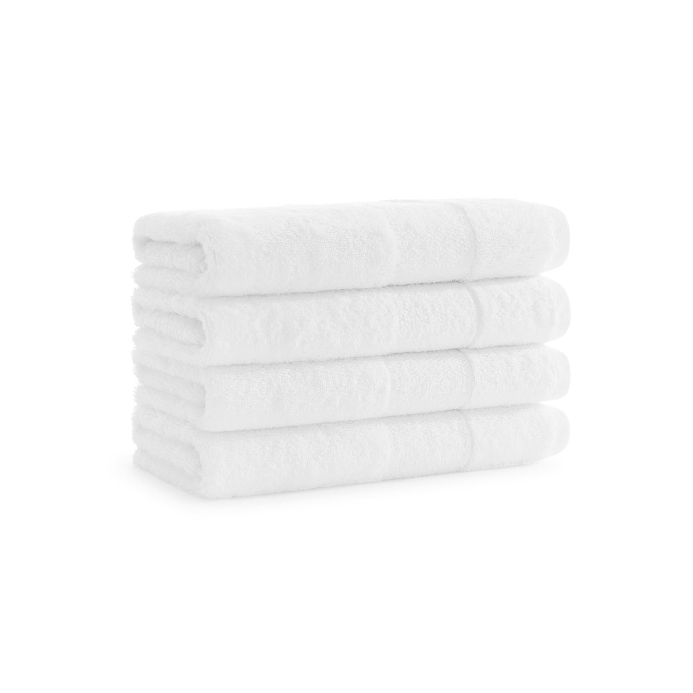 Wholesale Luxury Turkish Hand Towels, Pack of 4, Solid Colors, 600 GSM