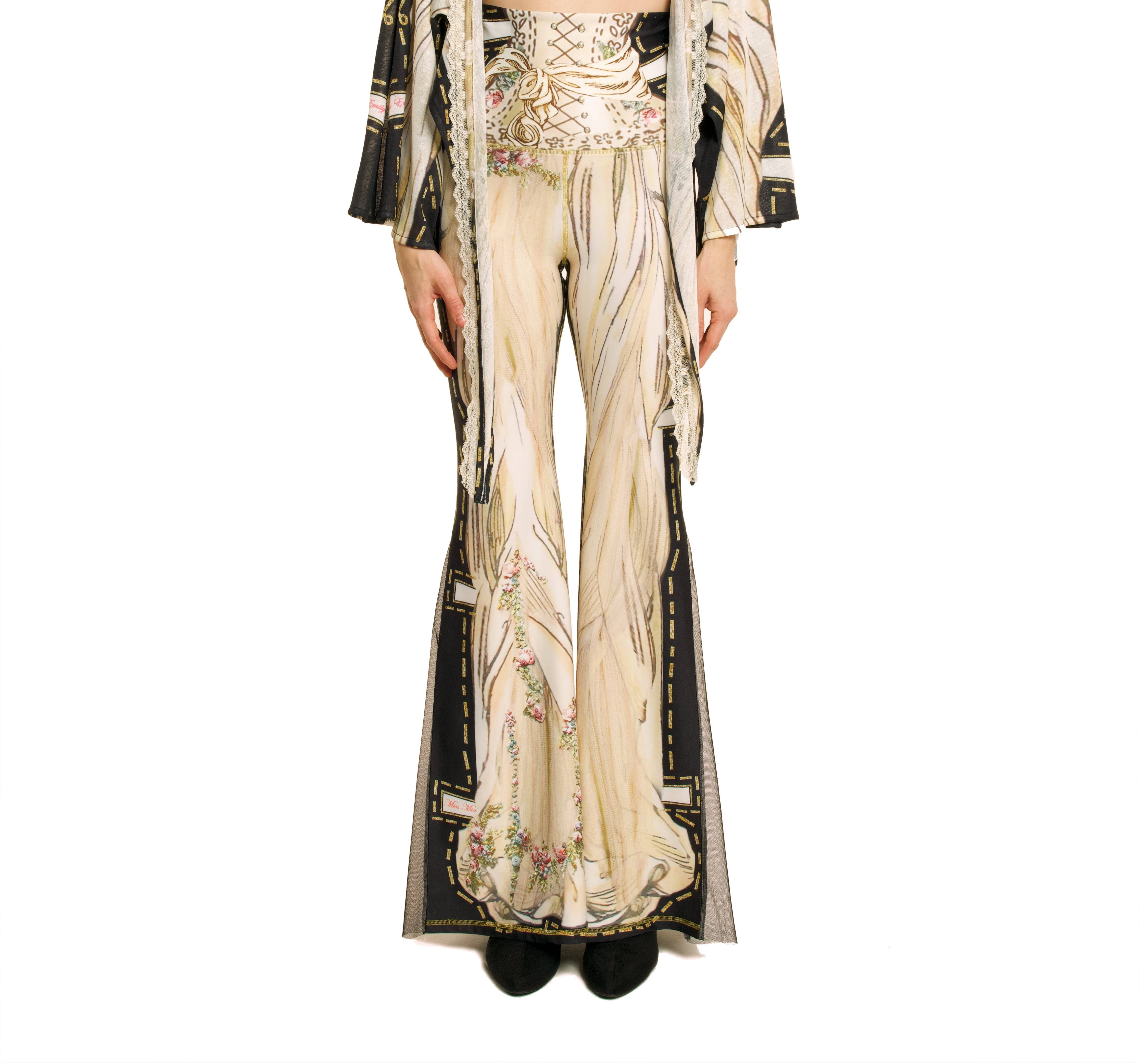 Multi color Black Comfort Pants-Cream - Paper Dolls for wholesale on Faire7