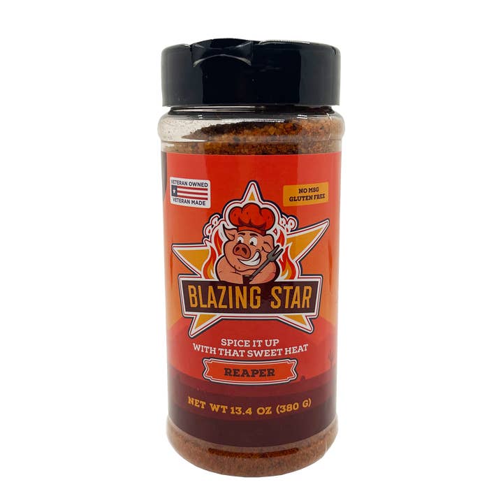 Blazing Star Reaper Rub & Seasoning for wholesale by Blazing Star BBQ