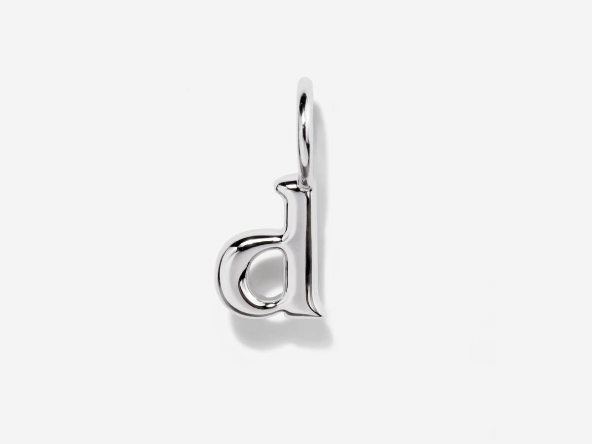 Little Sky Stone - Wholesale Individual Charm/Pendant - Lowercase Initial Letter Silver Charm3