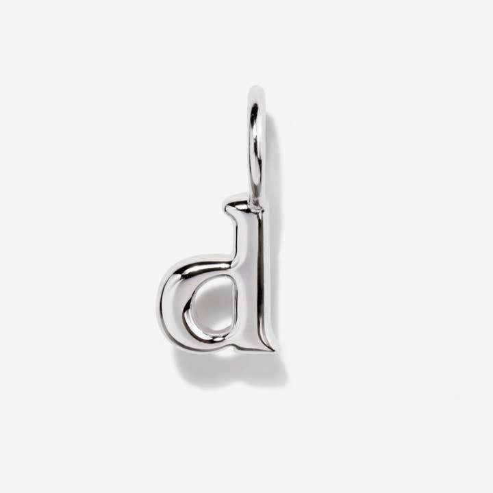 Little Sky Stone - Wholesale Individual Charm/Pendant - Lowercase Initial Letter Silver Charm3