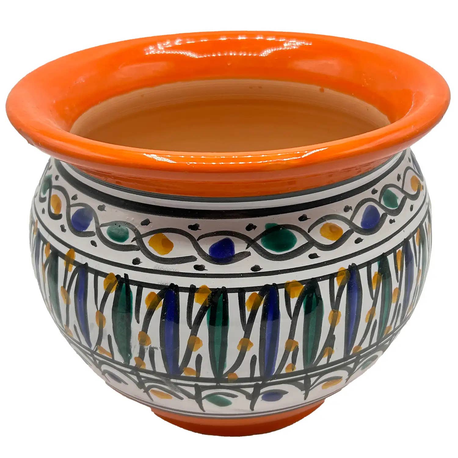 Etnico del Mondo - Wholesale Plant Pot - Berber Ceramic Cachepot Vase - Tunisian Craft #23