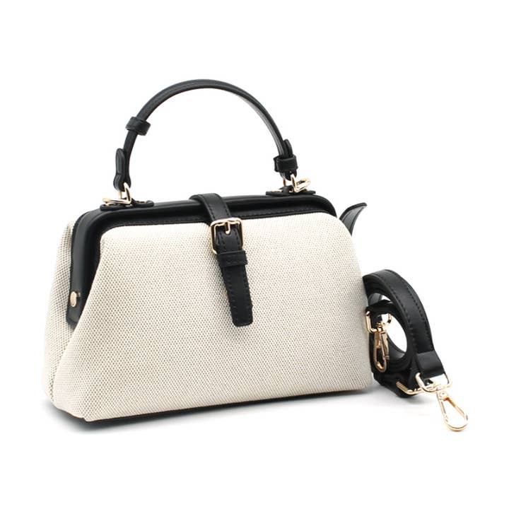 Kleine canvas tas in schooltasformaat met frameopening voor wholesale door Vimoda