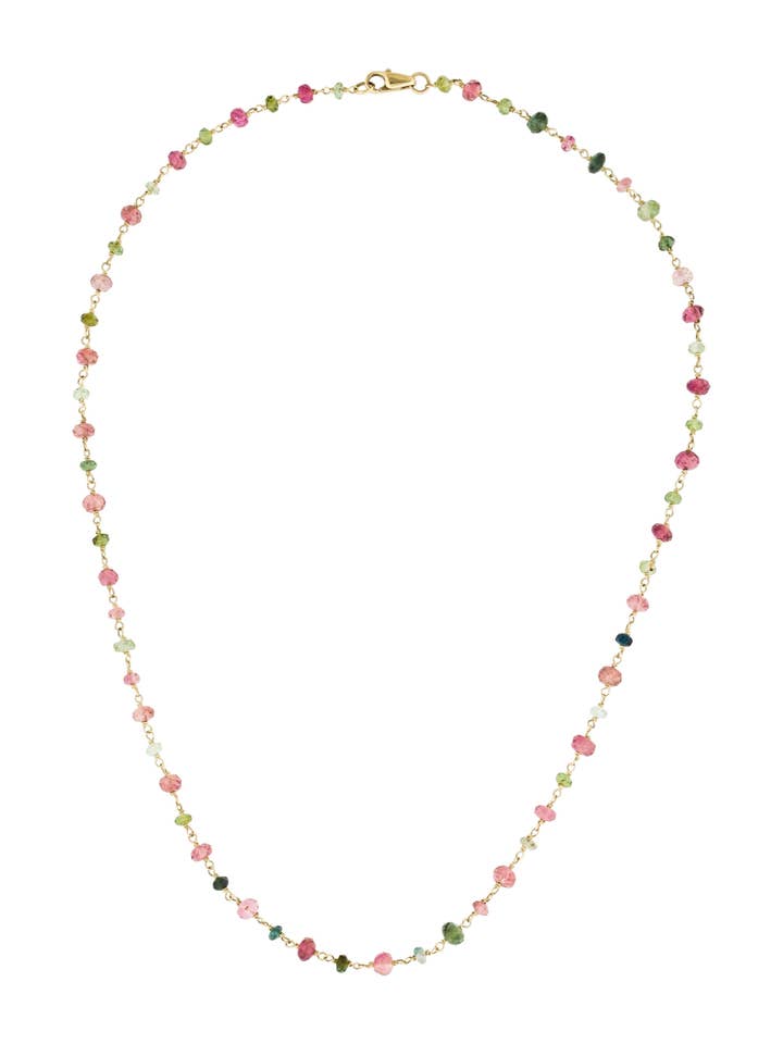 Halskette mit 18 Karat Gold Multi Turmalin für den Großhandel von Stephen Oliver