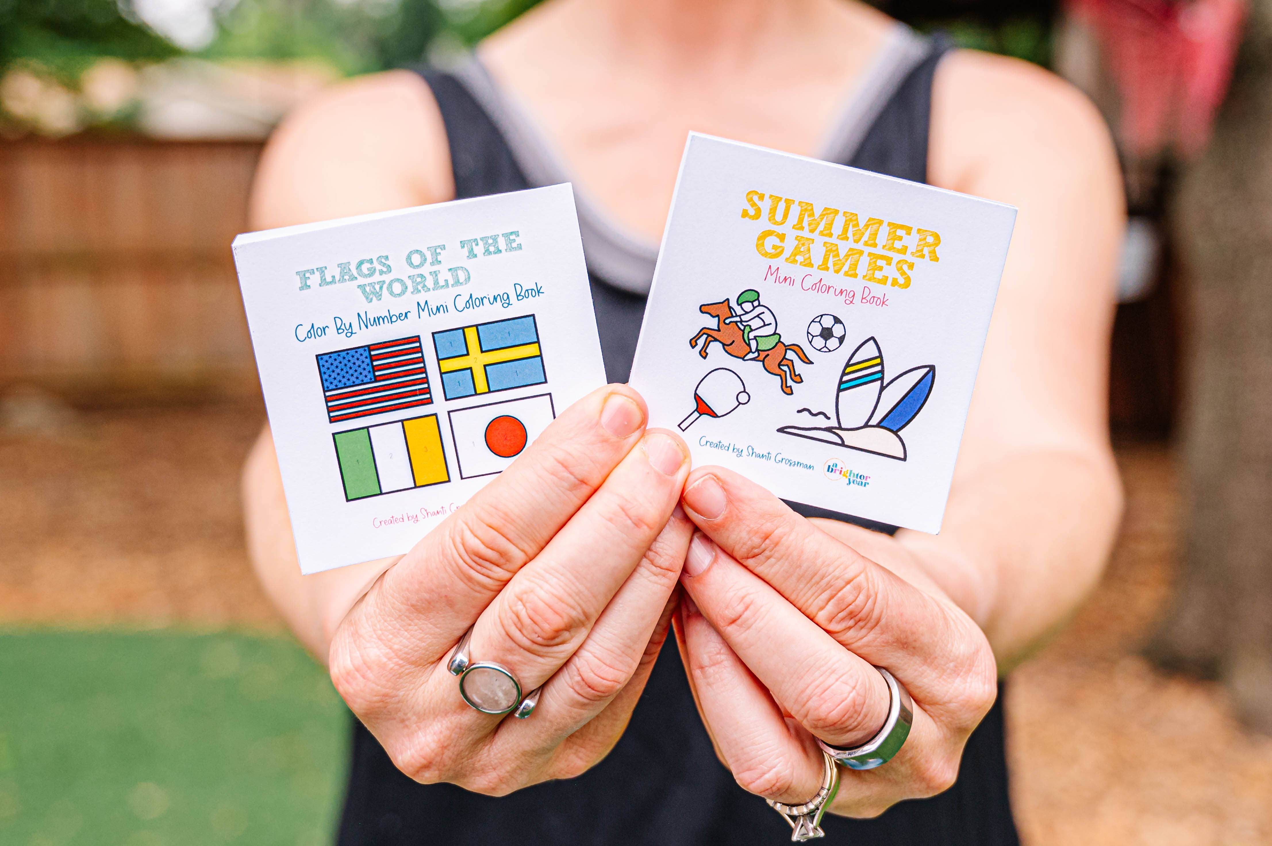 A Brighter Year – Engroshandel Malebog - Børn og baby – Verdens flag Farve efter nummer Børns mini malebog4