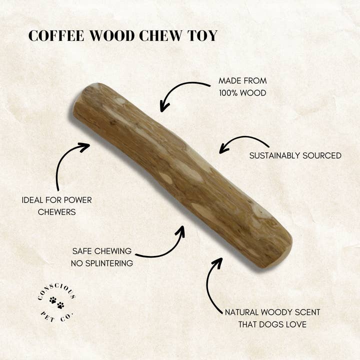 Bobbie’s BowWow – wholesale Pet chew toy – Dog – Coffee Wood Chews