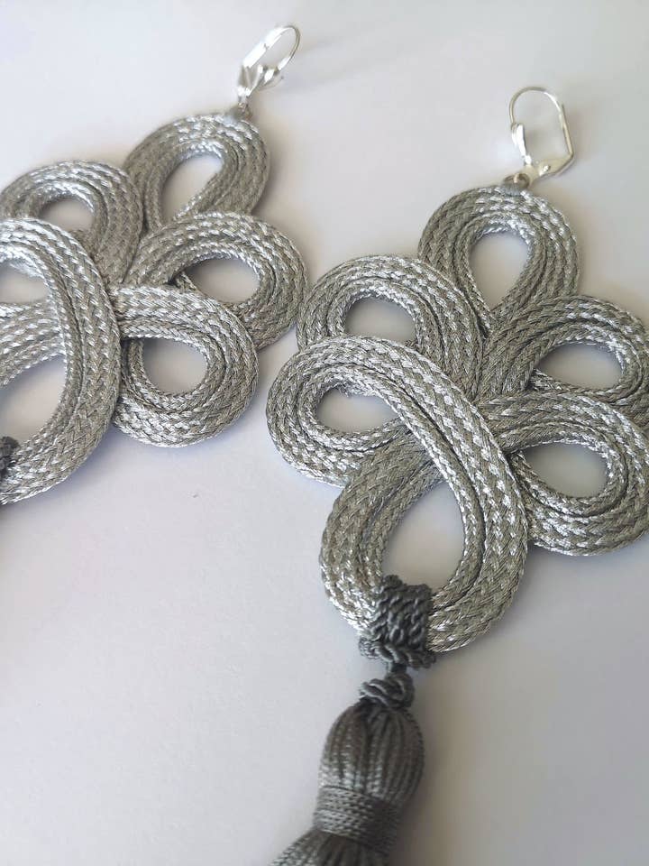 The Sydney to Córdoba Earrings (silver) for wholesale by Annabelle Hardie