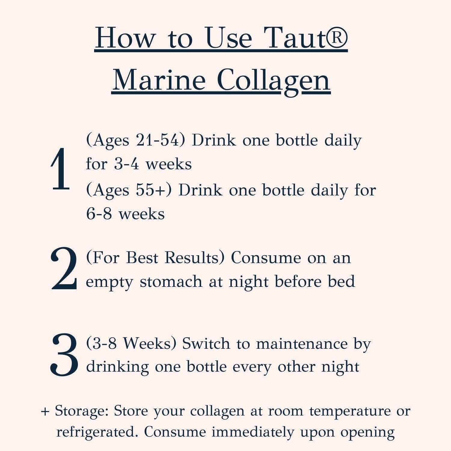 Taut Collagen Drink - Wholesale Oral Supplement/Vitamin - Taut® Advanced Liquid Marine Collagen Drink8