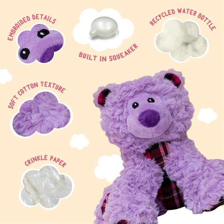 SnugArooz - Wholesale Pet Plush Toy - Dog - Bella the Bear Dog Toy