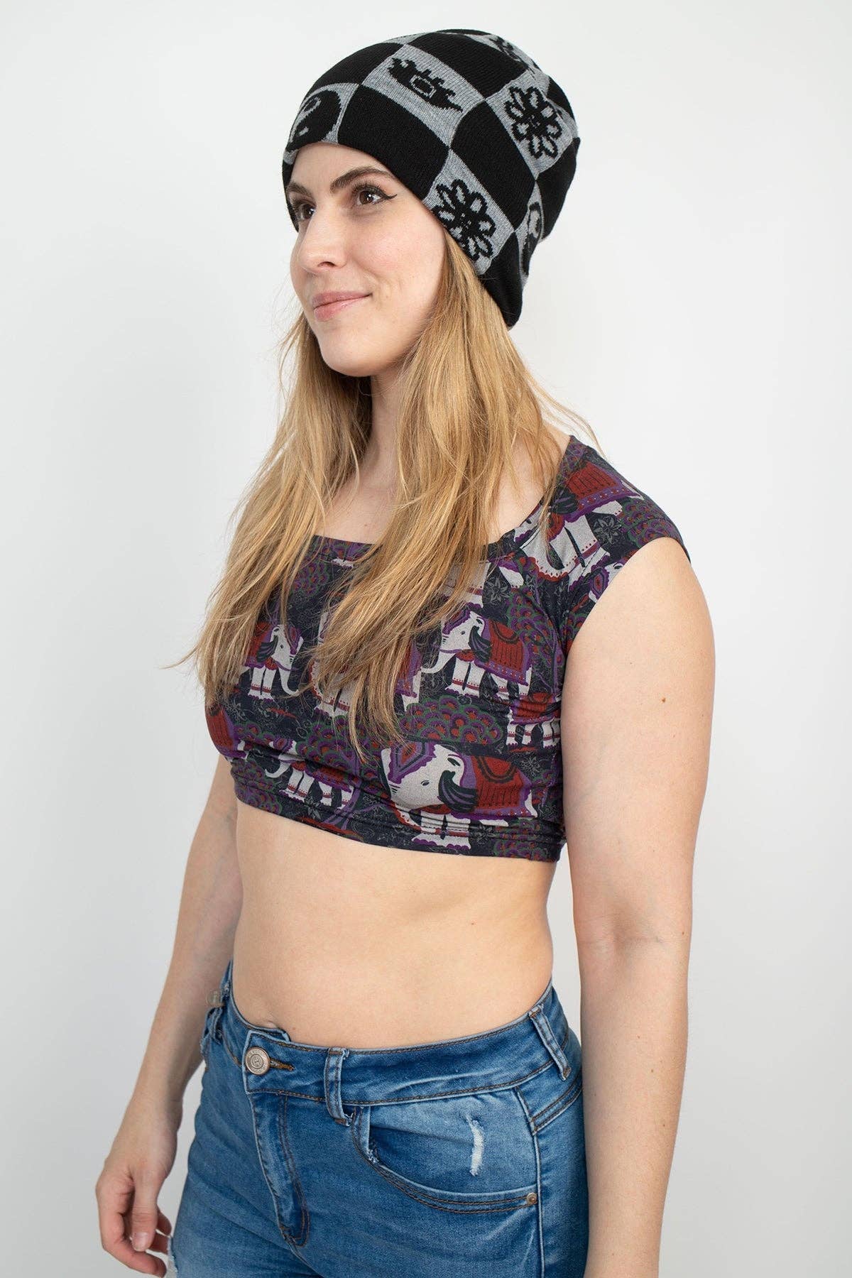 Lakhays Collection Inc. - Wholesale Beanie - Women's - Checkerboard Beanie4