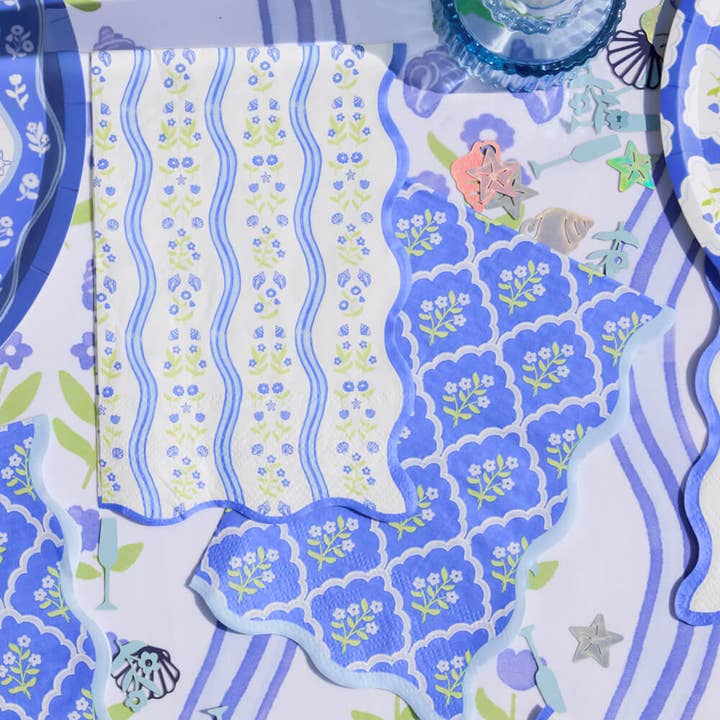 xo, Fetti - Wholesale Disposable Napkin - Coastal Napkins - 24 printed napkins, Last Toast, Coast, Summer