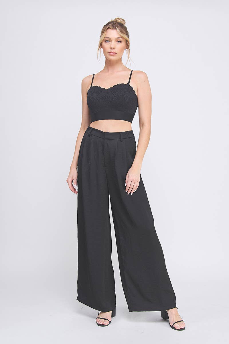 Allie Rose – Großhandel Bralette – Damen – Rosafarbener Bralette aus Strick mit Spitze3