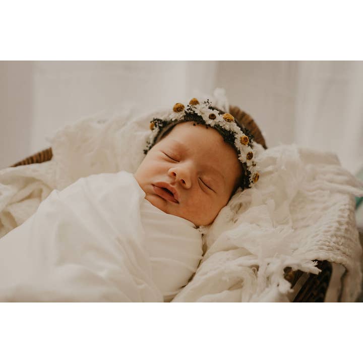 Elise Deanne Designs - Wholesale Fashion Headband - Baby - Amelia--Newborn Flower Crown--Newborn Photography Prop4