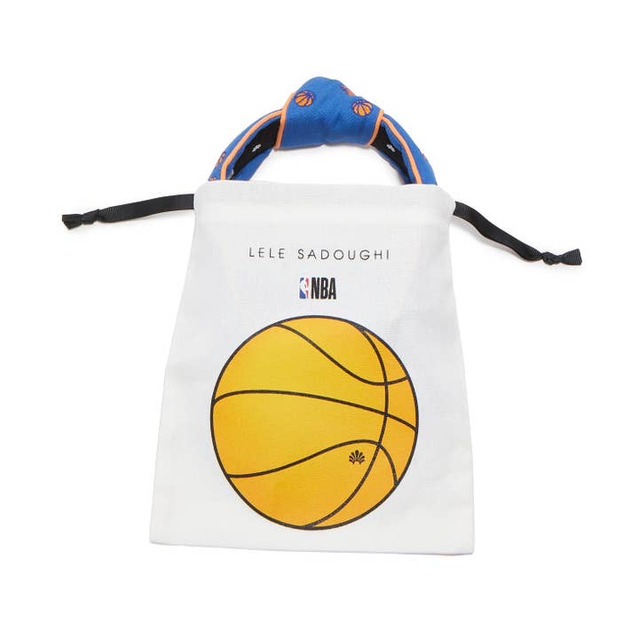 Lele Sadoughi – Engroshandel Pandebånd - Dame – ELFENBEN DALLAS MAVERICKS LELE X NBA PYNTET KNYTTEDE PANDEBÅND