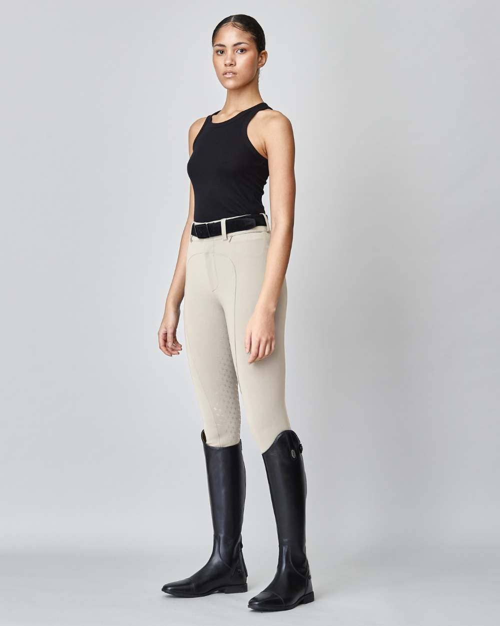 High-Rise Compression Breeches Tan for wholesale on Faire0