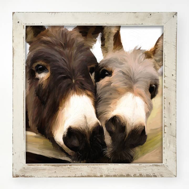 ginger blue - Wholesale Art Print - Two Donkeys