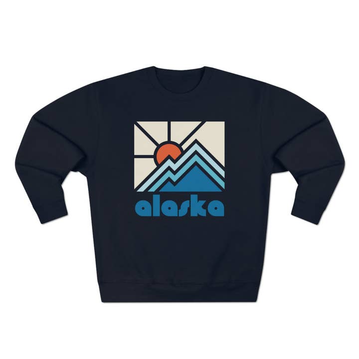 Premium Alaska Sweatshirt - Retro Unisex Sweatshirt for wholesale by Hey Mountains