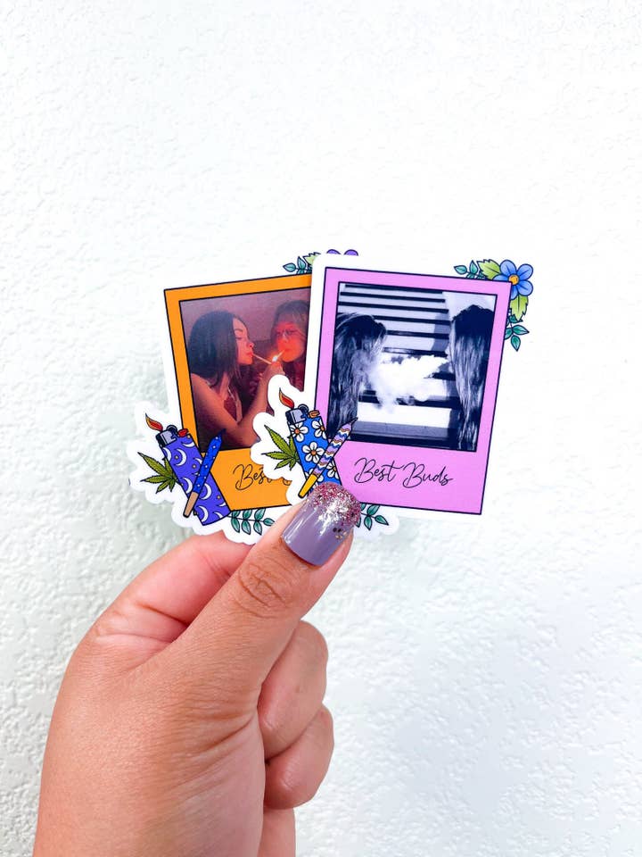 Custom Picture Sticker | Best Buds Sticker |Stoner Sticker| for wholesale by Michaela K Creations