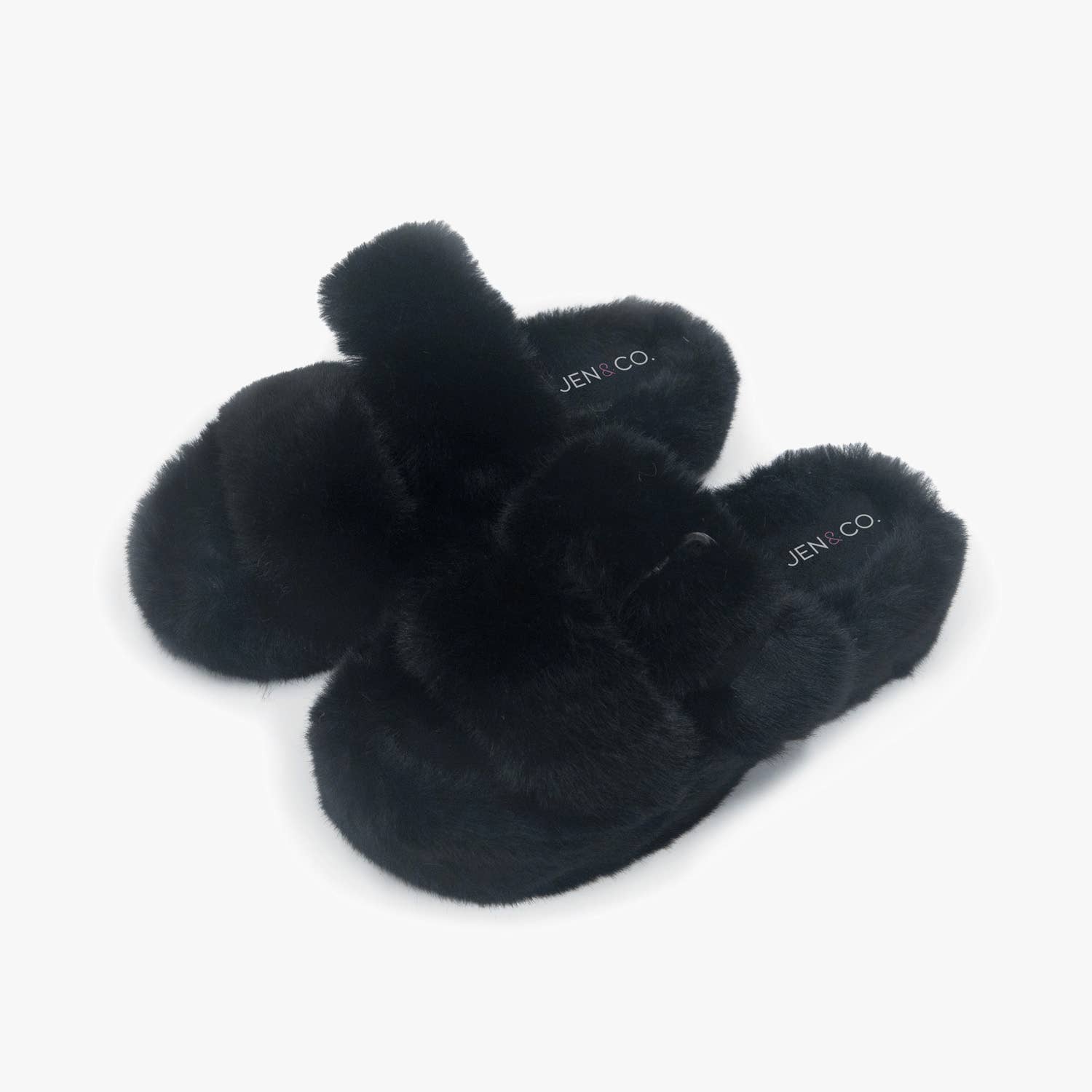 JNC RT (Jen & Co. Outlet) - Wholesale Slippers - Women's - SLP2222 Fran Fluffy Slippers w/ Buckle0