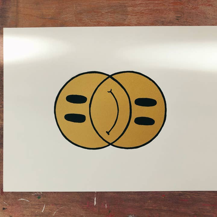 Happy Sad - Print for wholesale by My Name Is Not Darren