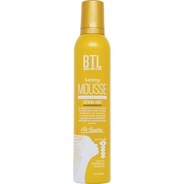 BTL Setting Mousse Extreme Hold Yellow for wholesale by Majestic Wholesale