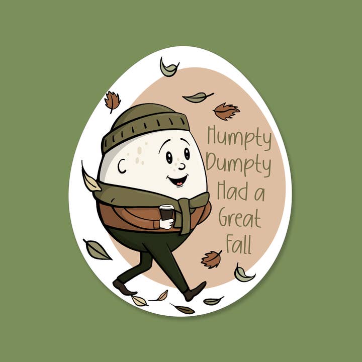 dash&doodle - Wholesale Sticker - Humpty Dumpty – 3" Vinyl Sticker