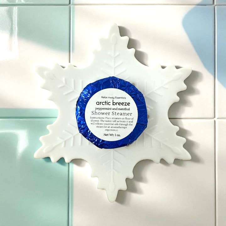 Relax Away Essentials - Wholesale Bath Soap Dish - Snowflake Shower Steamer Tray - Soap Tray - Silicone Tray 3
