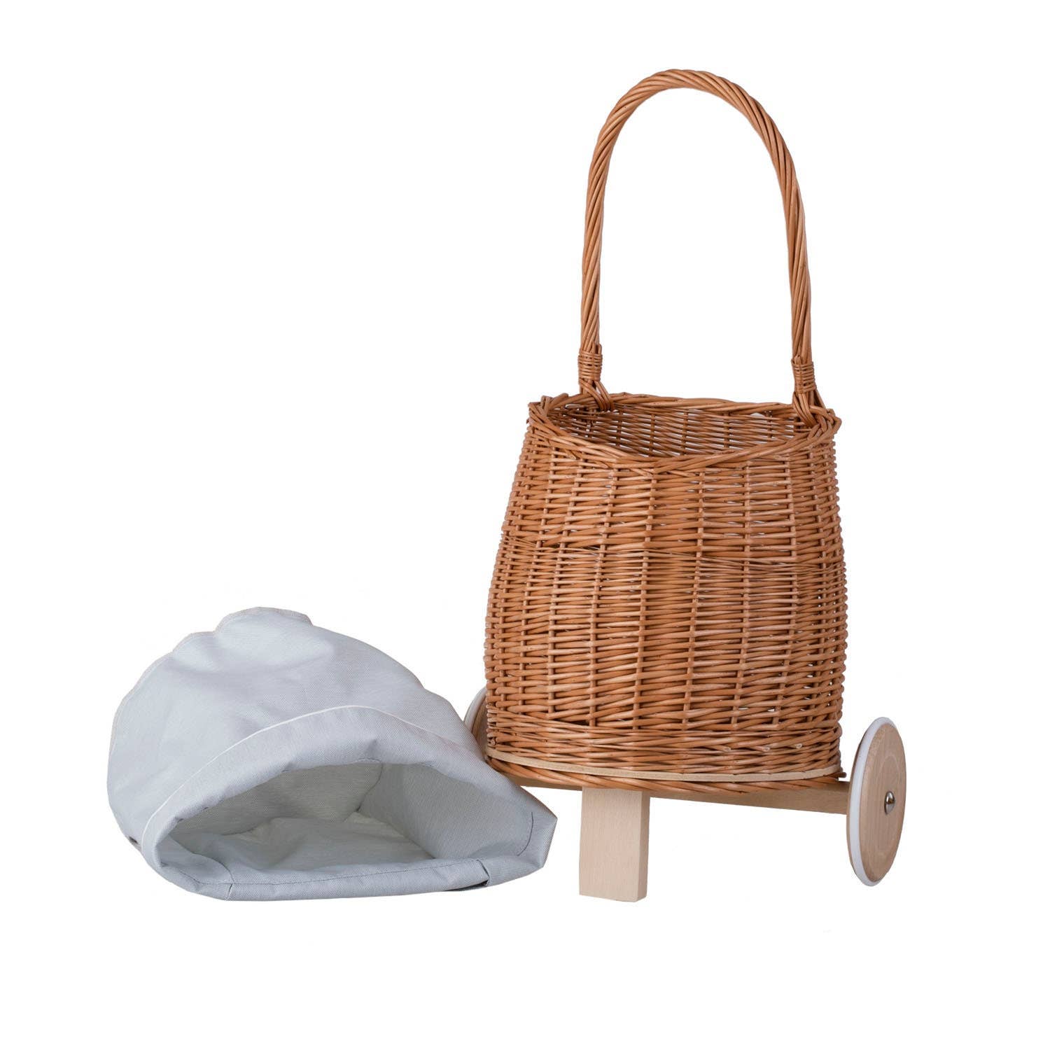 The Wicker Stories – wholesale Doll pram – Kids – Wicker Trailer Handcrafted Pram, Ecological1