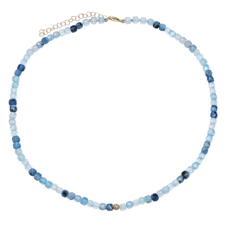 Collar con aguamarina Swirling Seas para venta al por mayor de Soul Journey Jewelry
