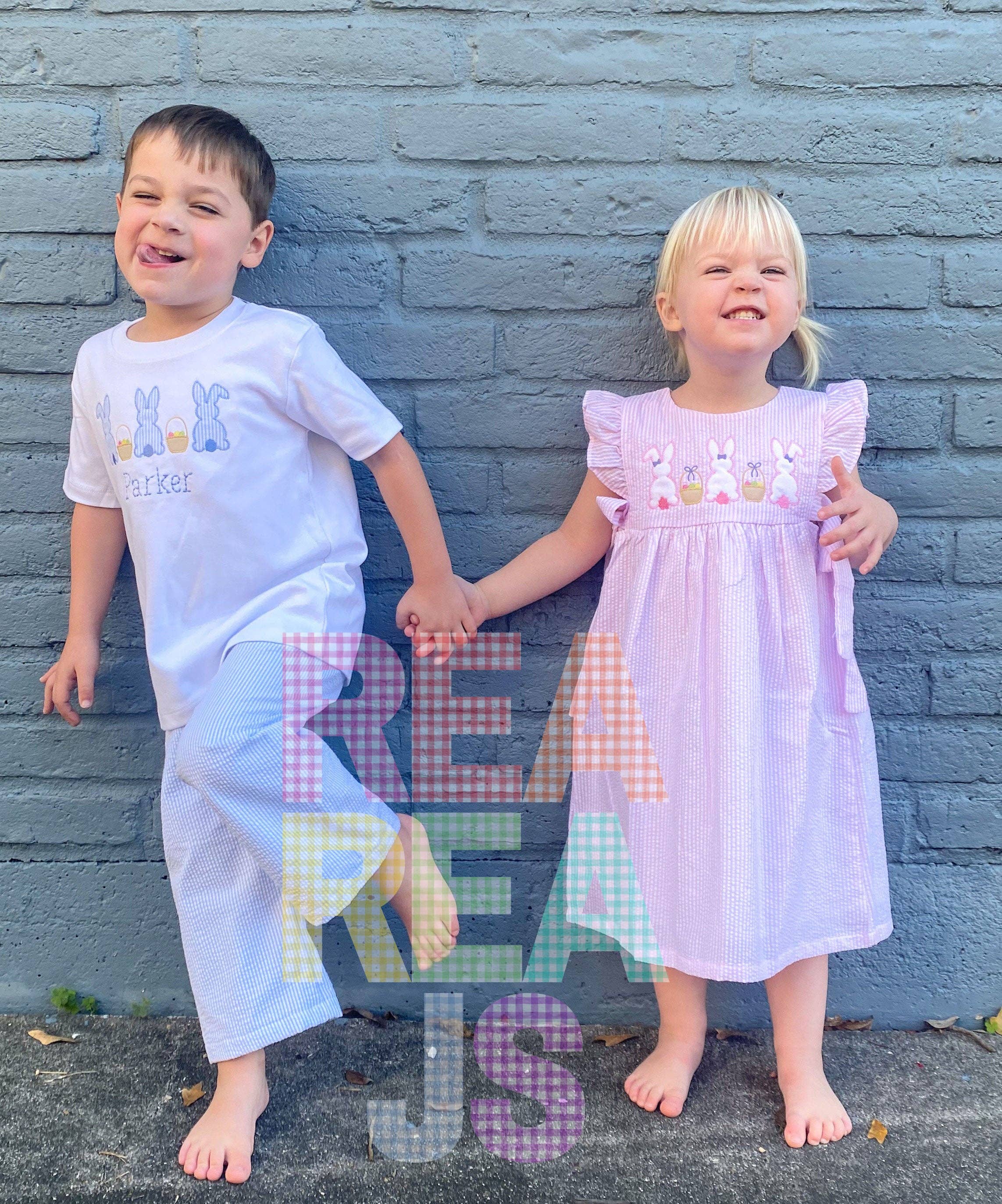 Rea Rea J's - Wholesale Dress - Kids - Bunny Trio Dress or Bubble2