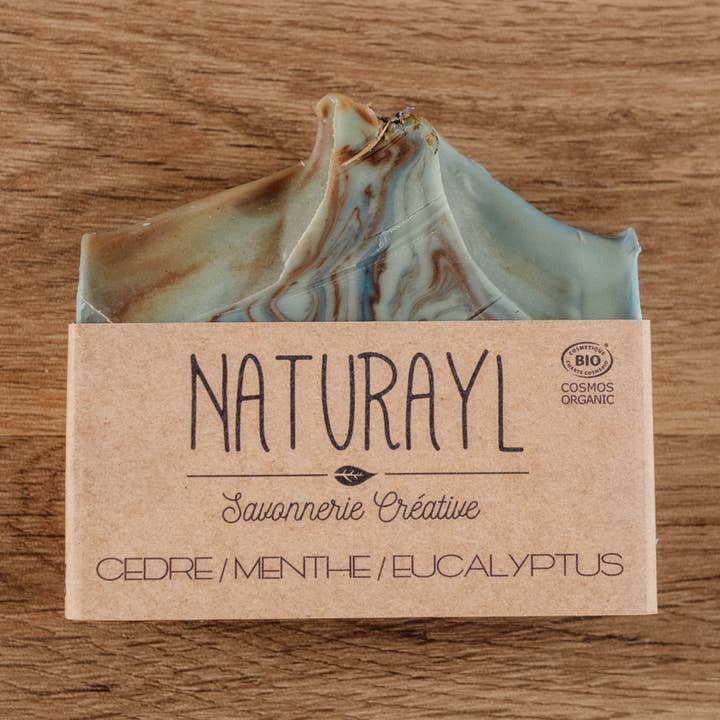 Cedar/Mint/Eucalyptus soap - hygiene skin care for wholesale by Naturayl