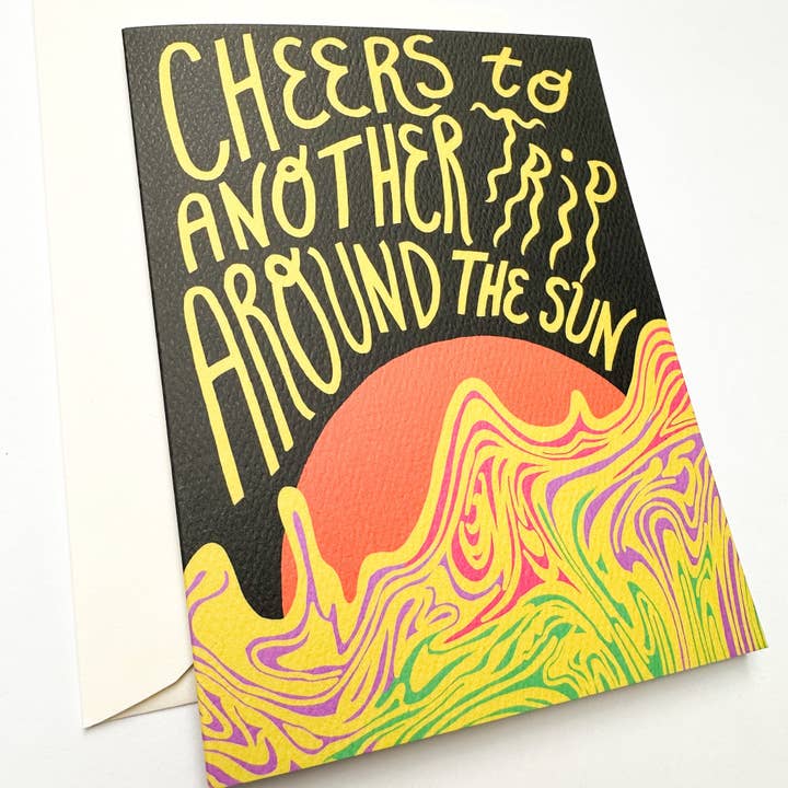 Rainbow Vision - Wholesale Birthday Card - Trippy Birthday1