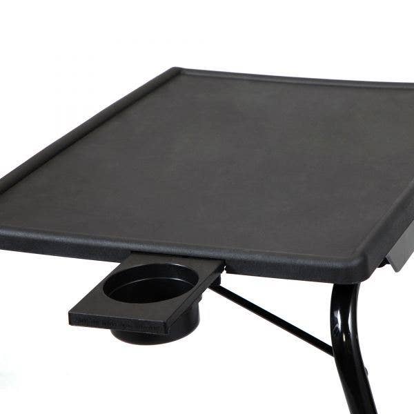 Hard Rock Health Stores - Vente Tables d'appoint - Plateau TV réglable avec porte-gobelet ; table de dîner pliable avec 6 réglages de hauteur et 3 angles d'inclinaison16