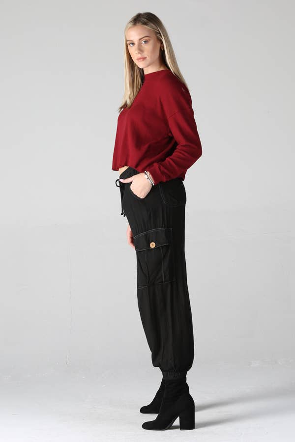 ANGIE - Wholesale Lounge Sweatpants/Joggers - Women's - 25R36-ASIS CARGO JOGGER PANTS1