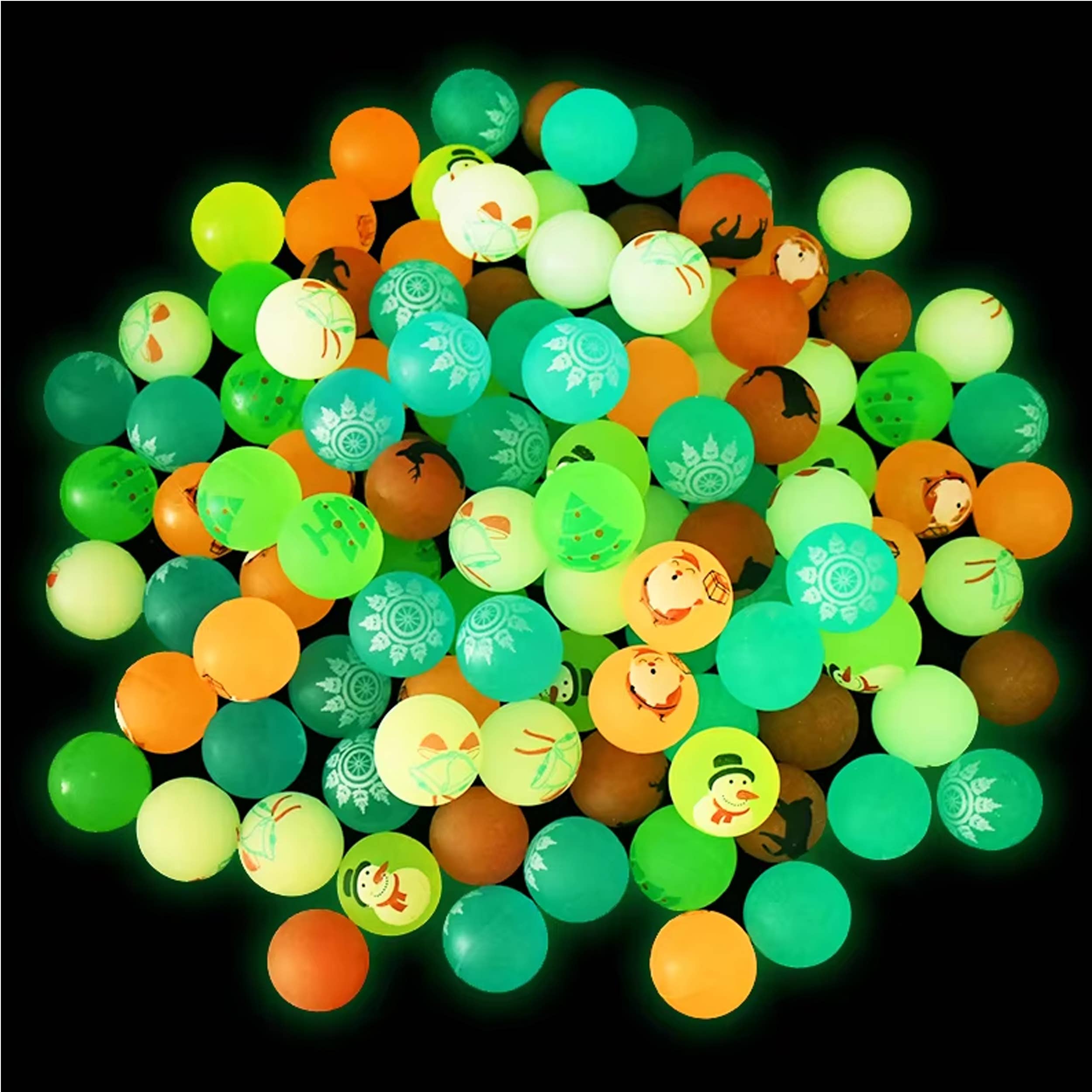 Pagdee Kids Juniors – wholesale Sports ball – Kids – Holiday Décor 10Pcs Glow In The Dark Bouncy Balls For Kids2