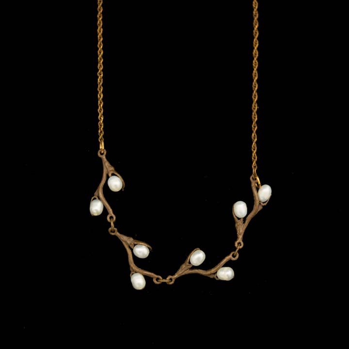 Collier à chaîne Pussy Willow Contour, 16 pouces Adj. pour la vente par Michael Michaud