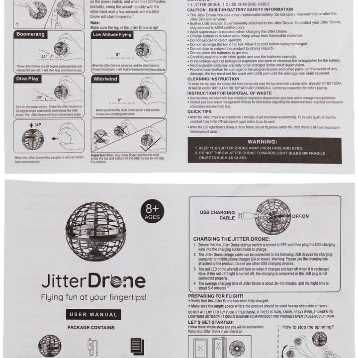 Cap Zone - Wholesale Drone - Magic LED Light Flying UFO Mini Drone Spinner Toy