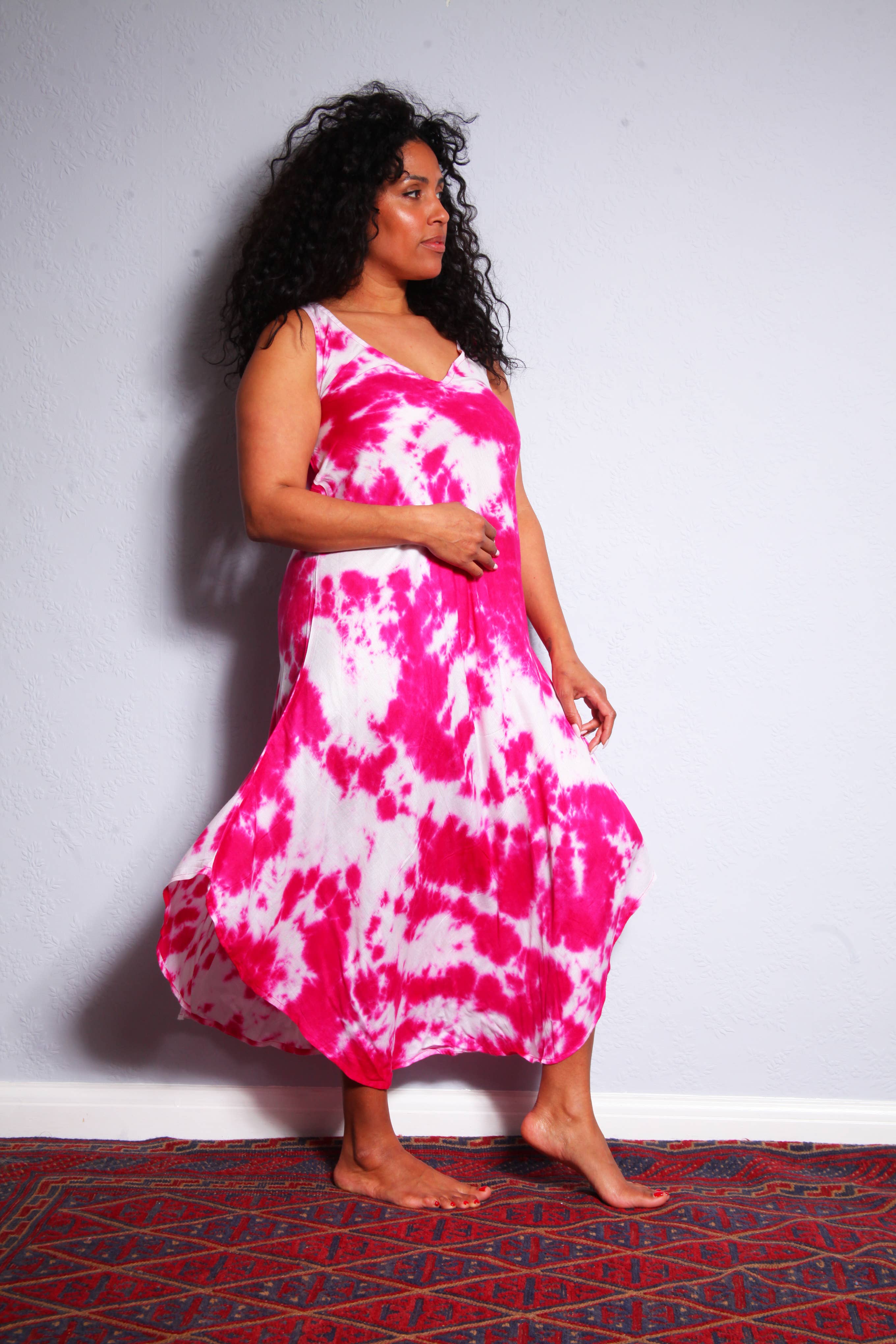 Emma's Emporium – wholesale Dress – Women's – SS004 Tie Dye Bias Cut Dress6