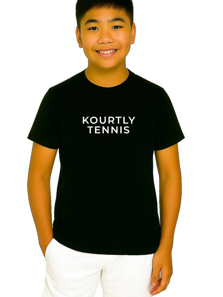 Boys KOURTLY Tennis Comfort Tee for wholesale by KOURTLY by Loriet Sports