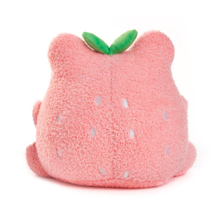 Cuddle Barn, Inc. - Vente Peluche – enfant et bébé - Wawa aux fraises (peluche douce et mignonne grenouille rose kawaii)3