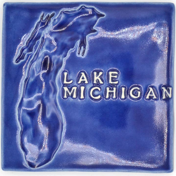 6x6 Lac Michigan pour la vente par Little Traverse Tileworks