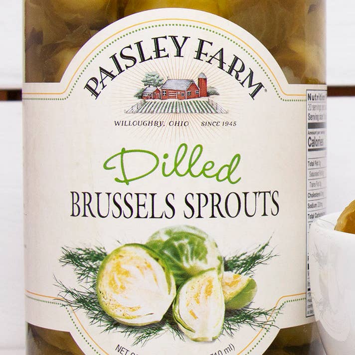 Paisley Farm Dilled Brussel Sprouts, 24 OZ for wholesale by KeHE Distributors, LLC