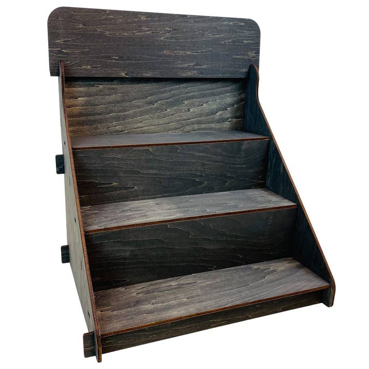 Torched Displays - Wholesale Retailer Display Stand/Case - 3 Step Riser Display Stand for Soaps, Candles and Tumblers