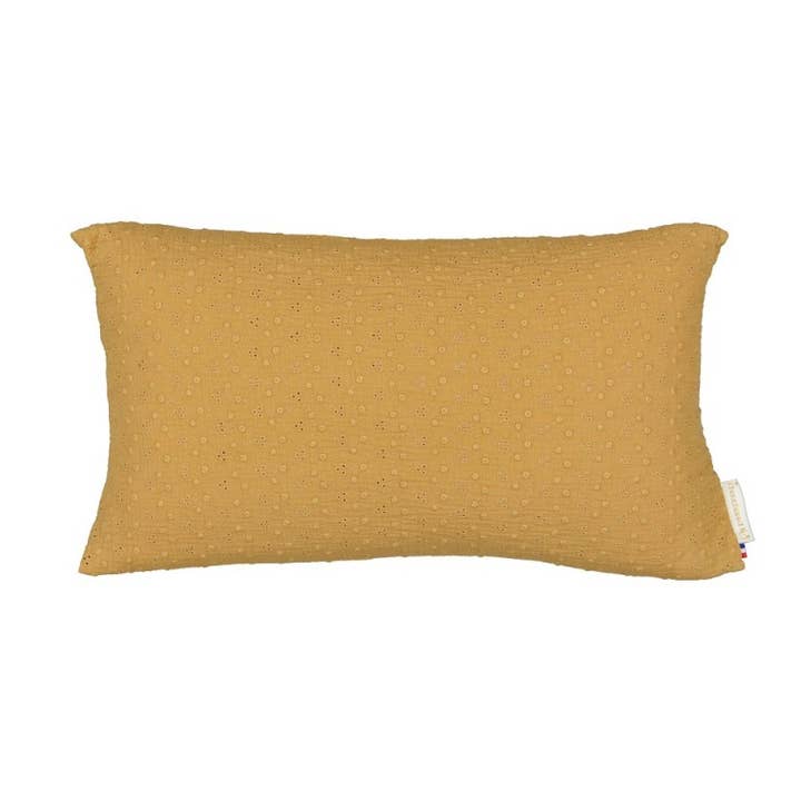 Almofada 30 x 50 gaze bordada, caramelo por atacado de CHOUCHOUETTE