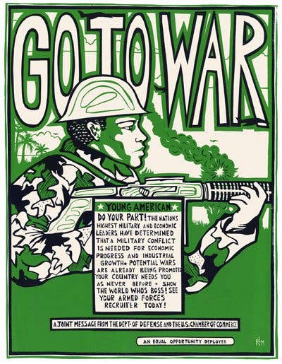 Ricardo Levins Morales Art Studio - Wholesale Poster - Go To War (Poster)0