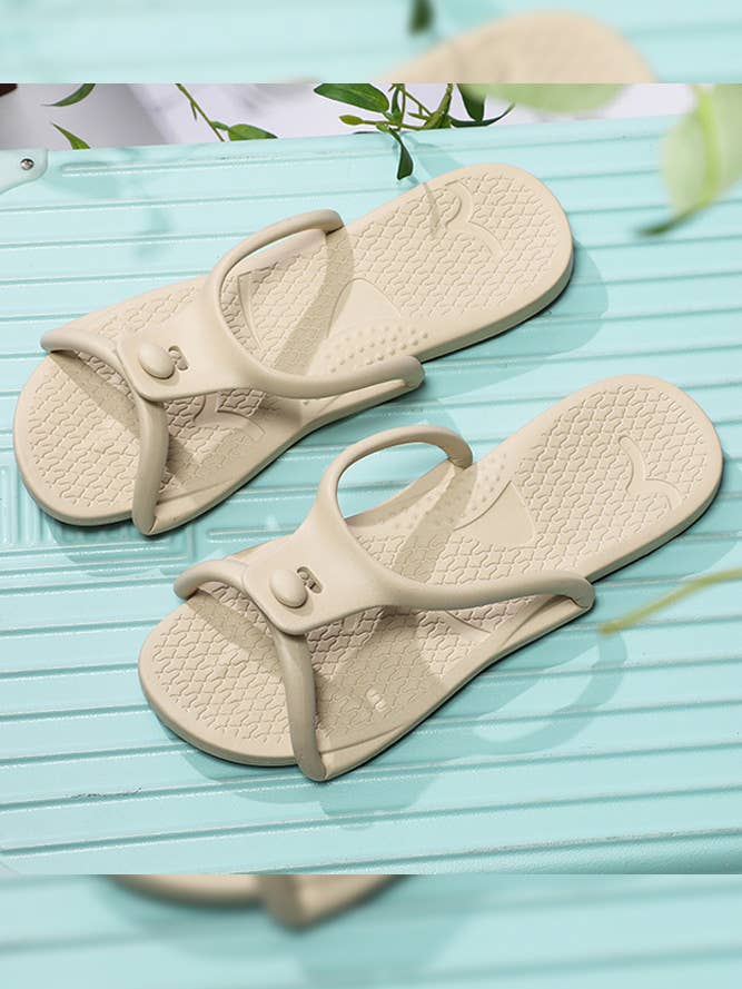 UNISHE - Wholesale Slippers – Women's - Plain EVA Light Foldable Slippers ZK14315