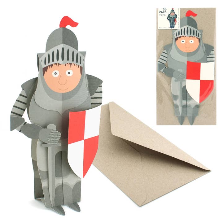 3D type card Knight for wholesale by Gollnow Paper Creations